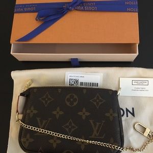 BRAND NEW Louis Vuitton Mini Pochette- Monogram